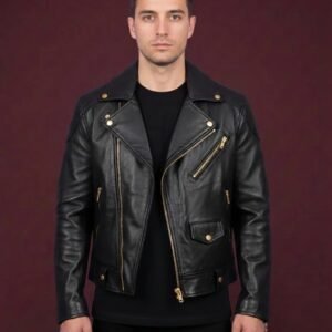 GHOSTRIDER MOTORBIKE LEATHER JACKET ARTICLE-09