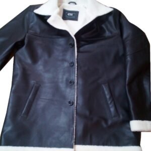 LEATHER ARTIFICIAL FUR JACKET#06