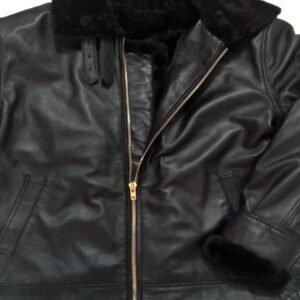LEATHER MENS FUR JACKET #19