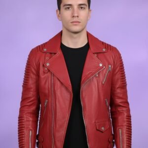 LEATHER MOTORBIKE JACKET FOR MENS #10