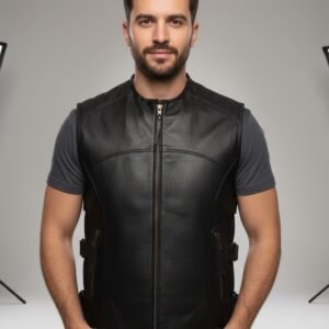 LEATHER VESTCOAT FOR MENS #14