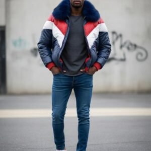 V-BOMBER FUR COLLAR JACKET ARTICLE-21