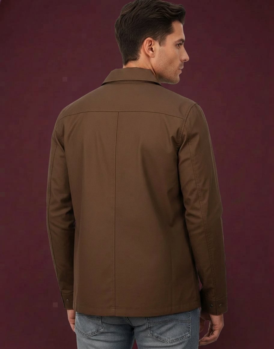 LEATHER MEN SNAPS JACKET ARTICLE-30 - Image 2