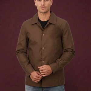 LEATHER MEN SNAPS JACKET ARTICLE-30
