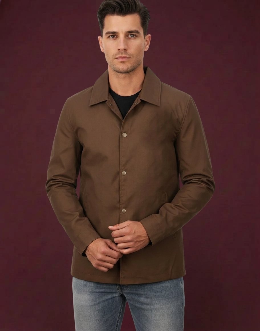 LEATHER MEN SNAPS JACKET ARTICLE-30