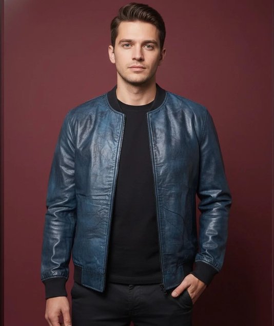 LEATHER BASE BALL JACKET FOR MENS ARTICLE-25