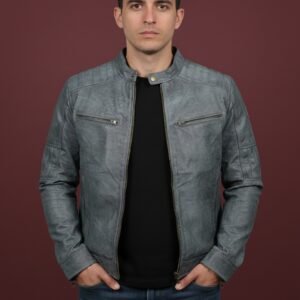 BUFF LEATHER JACKET FOR MENS #24