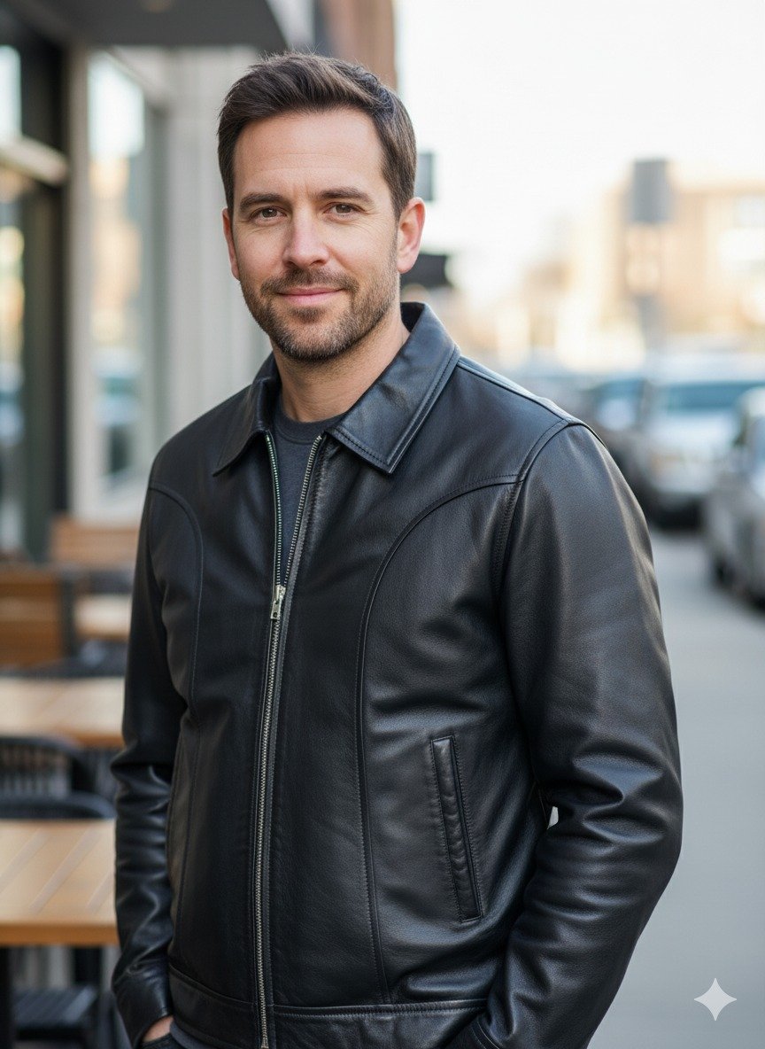 LEATHER MENS JACKET #29