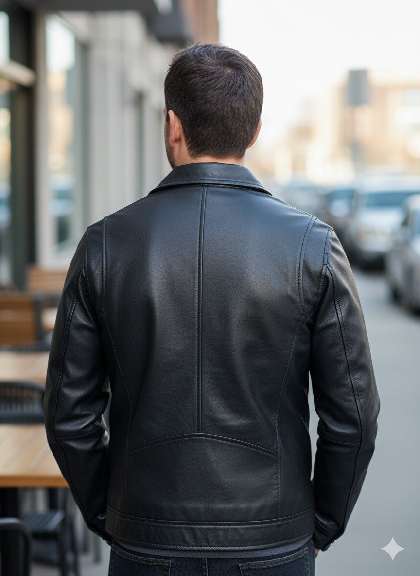 LEATHER MENS JACKET #29 - Image 2