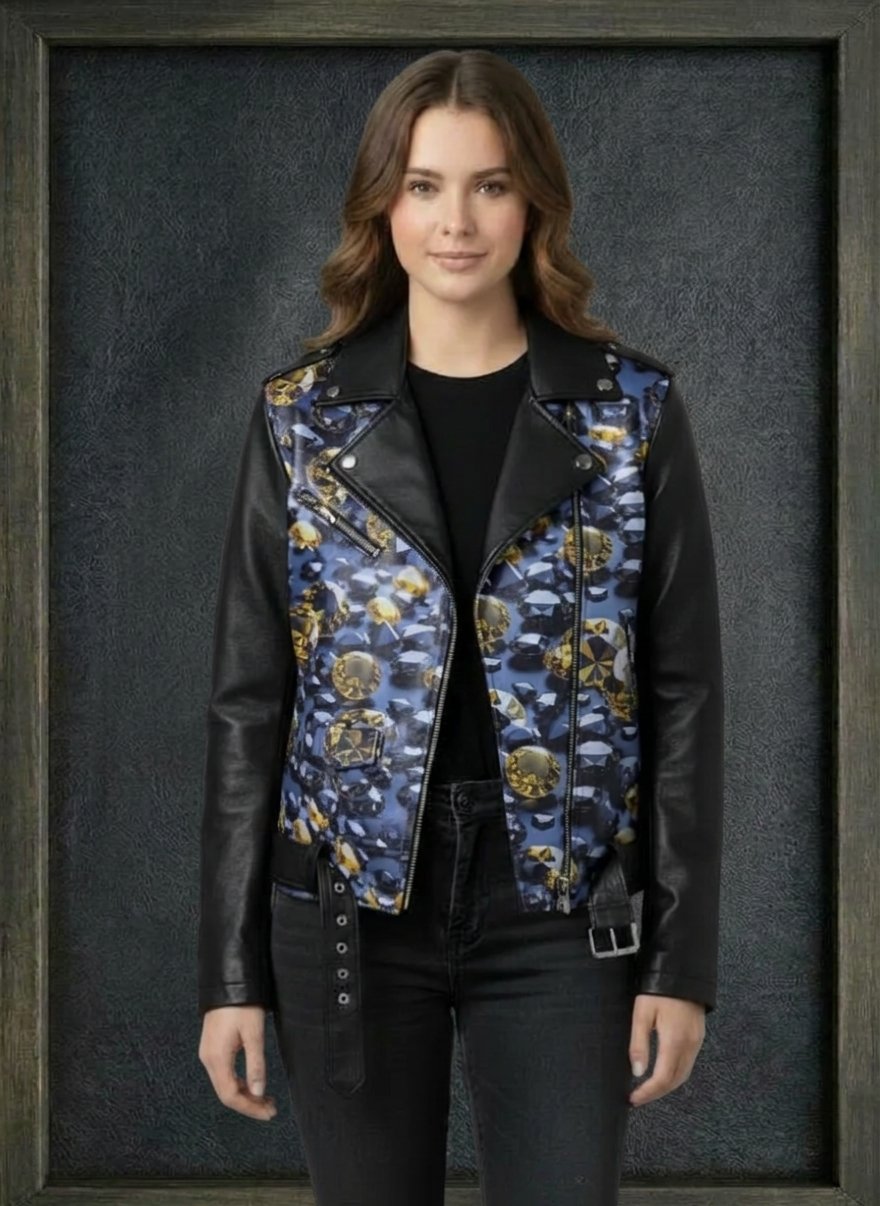SAPPHIRE CIPER BIKER LEATHER JACKET ARTICLE-19