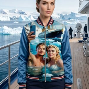 PRINTED LEATHER JACKET ARTICLE-36 (TITANIC EDITION)