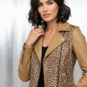 PRINTED LEATHER JACKET-22