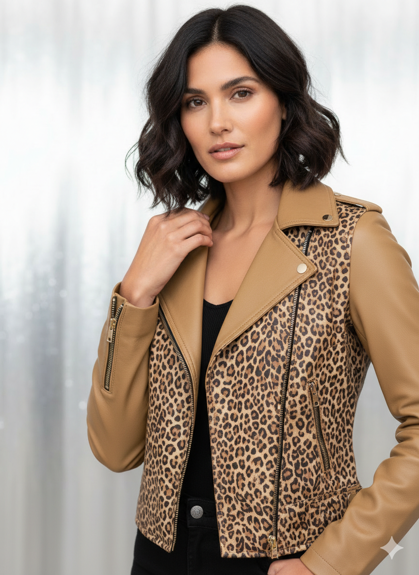 PRINTED LEATHER JACKET-22