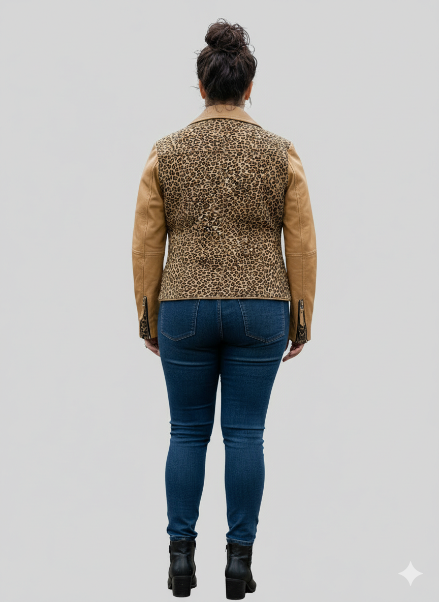 PRINTED LEATHER JACKET-22 - Image 4