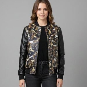PRINTED LEATHER JACKET-17