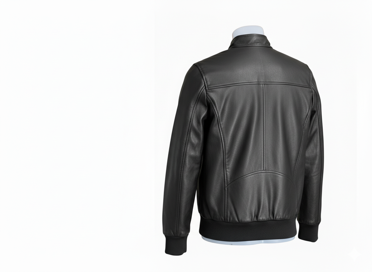 MEN LEATHER JACKET-40 - Image 3