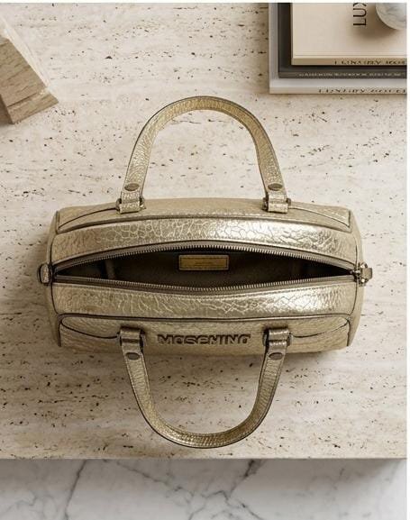 MOSCHINO METALLIC DOME SATCHEL HANDBAG ARTICLE-3 - Image 4