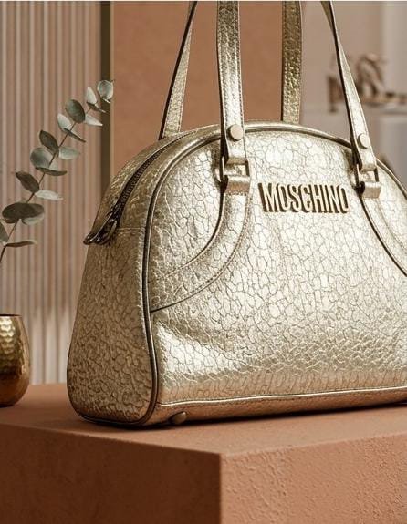 MOSCHINO METALLIC DOME SATCHEL HANDBAG ARTICLE-3 - Image 2